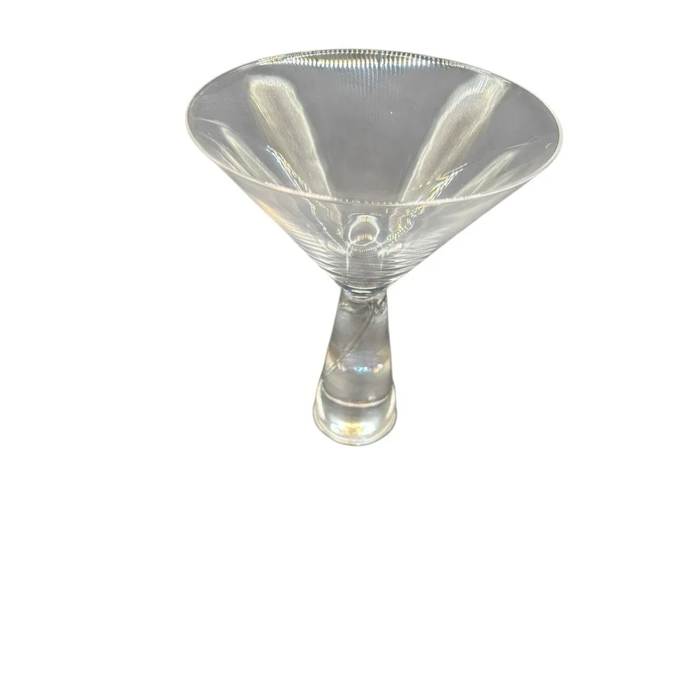3 Artland Prescott Martini Glasses Clear‎ Crystal  Stems, 7